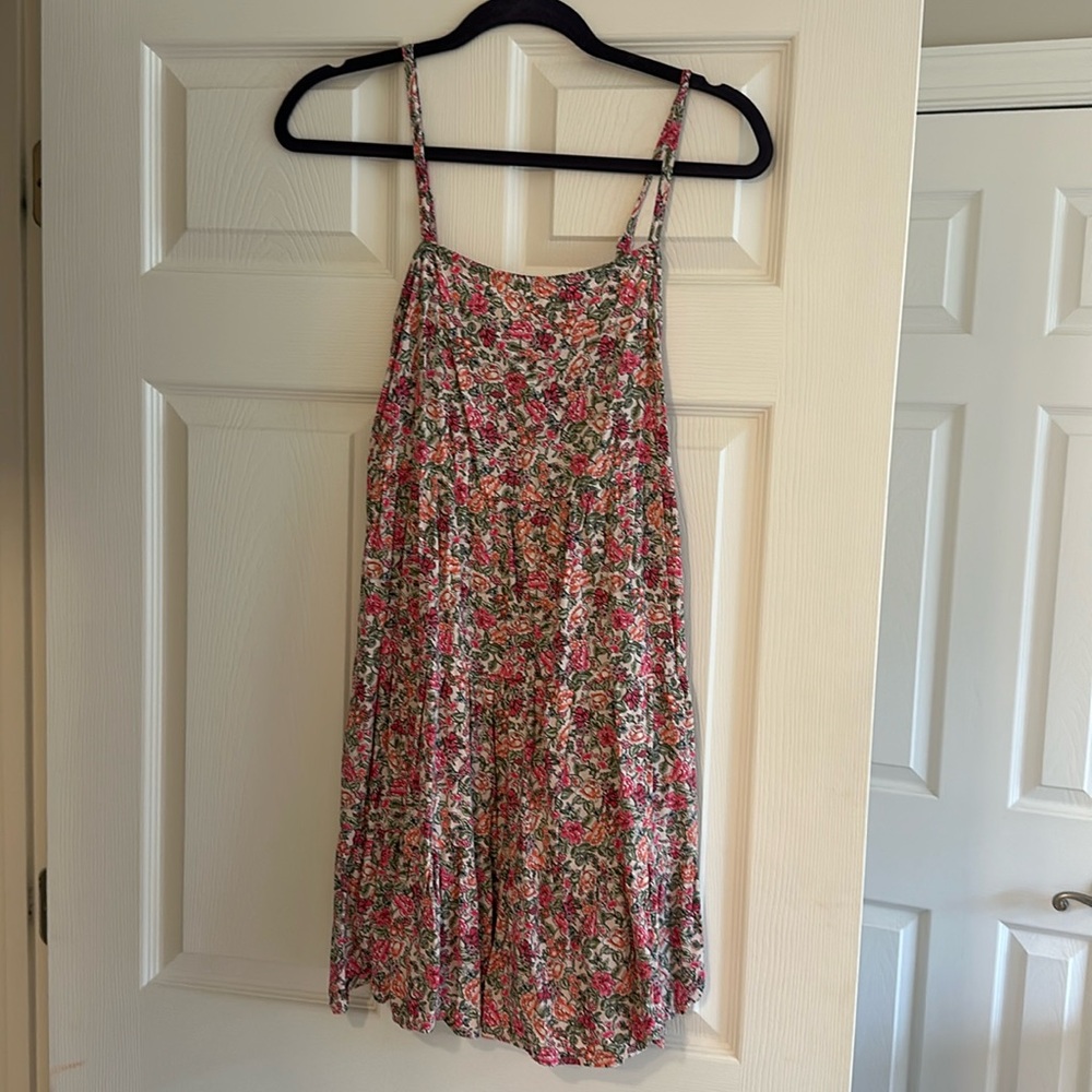 Pink Floral Babydoll Dress